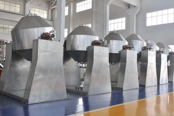 Il miscelatore industriale di SUS304 SUS316L lavora l'essiccatore a macchina rotatorio di vuoto del doppio cono