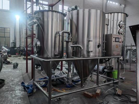 Temperatura di ingresso di asciugatrice a spruzzo centrifuga affidabile 150-350C Voltaggio 220V/380V/415V