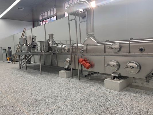 Asciugatrice a letto fluidizzata ad alta efficienza energetica con sistema di controllo PLC e capacità di 100-1000 kg/h